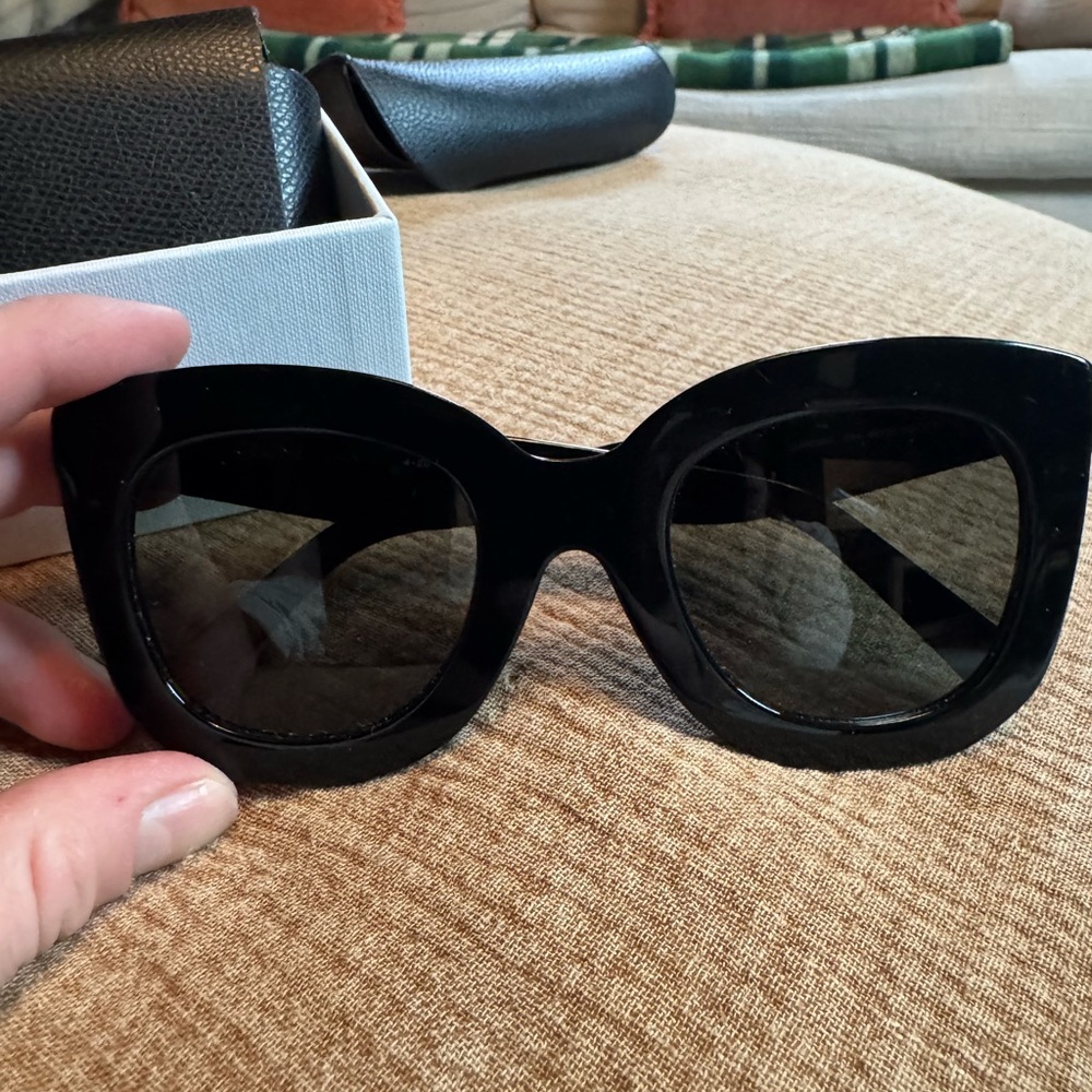 CELINE Round Cat-Eye Sunglasses